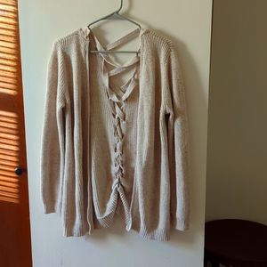 Cross back cardigan